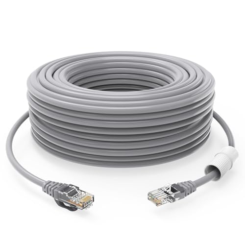 GWFIBER cat 5 ethernet Cable 100 ft Internet Cable (30 Meter) CAT5 poe Camera cat5 Indoor Outdoor ethernet Cable Network Cable(1 PCS Gray