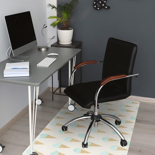 Tapis de sol bureau en PVC glace 120x90cm rectangulaire
