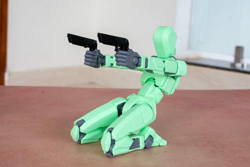 Image of Extra Large | Dummy 13 Articulated Action Figure Robot | 3D Printed | Titan 13 | with Accessories (Sweet Green)