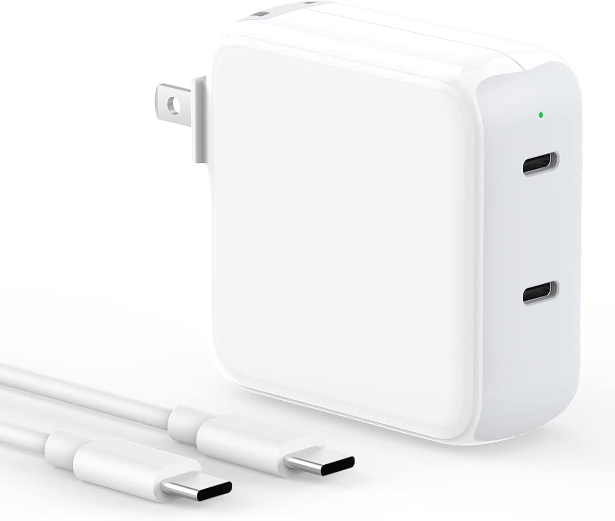 Charger for MacBook Air MacBook Pro 13 14 15 16 inch 2024 2023 2022 2021 2020 2019, M1 M2 M3, iPad Pro Air Mini, iPhone 15 Pro Max Plus, 67W Dual Port USB C Power Adapter, 6.6FT USB-C Charging Cable