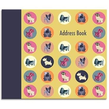 Hardcover Decorative A-Z Address Book - Dot the Dog Book