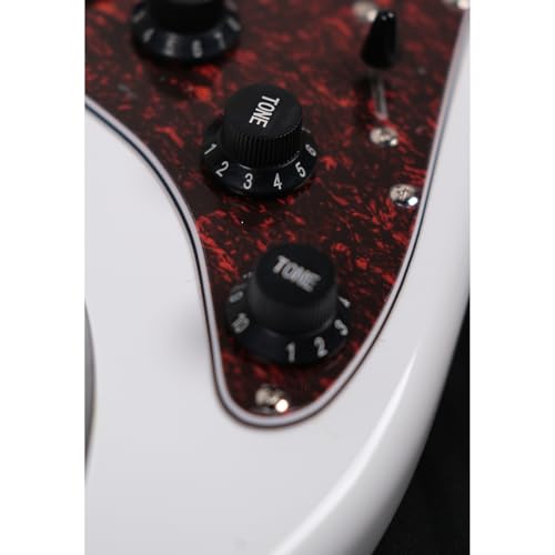 Image of Magna Electric guitar ST20M Stratway gossy finish White - Maple includes 12MM Padded Bag