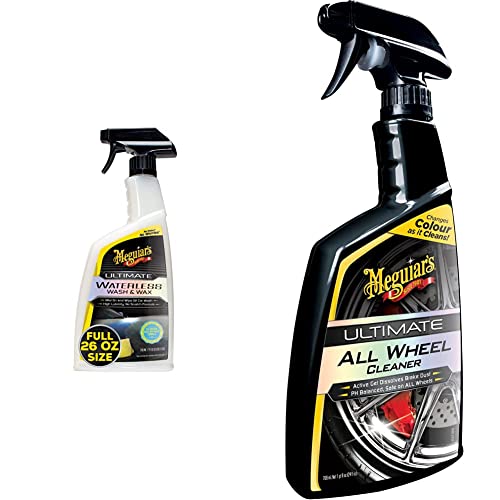 Shampoing sans eau Meguiar's G3626F et nettoyant jantes ultime pour retrouver la fierté de rouler
