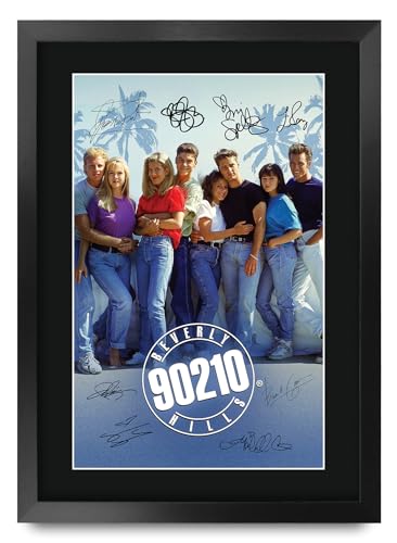 Bild: HWC Trading Beverly Hills 90210 (1990) Jason Priestley Geschenke Gedrucktes Signiertes Autogramm Poster f�r Fans von Fernsehn Memorabilien - A3 Gerahmt f�r 36,99 EUR (-30%) statt 17,50 EUR bei amazon.de