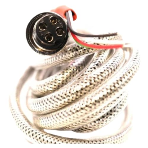 SellEton PS-15 Cable 4 + Naked Wires (Stainless Steel Braided Goes Direct to Junction Box) with Connectors for PS-IN202 Indicator of Floor Scales