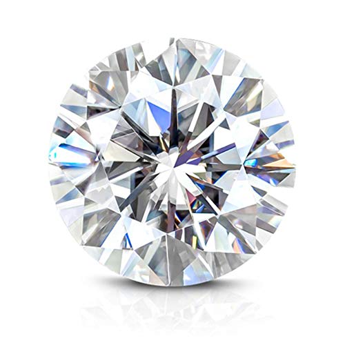 0.3-6ct Loose Moissanite stones Size 4-12mm Round Brilliant VVS1 White D Color Moissanite Loose Gemstone For Jewelry DIY