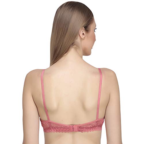Image of Lace Padded Everyday Padded Bra for Women - Made of Pure Cotton Full Coverage Over Size Non Wired Pushup Soft Cup for T-Shirt Saree Dress Sports Garment for Daily Use Everyday