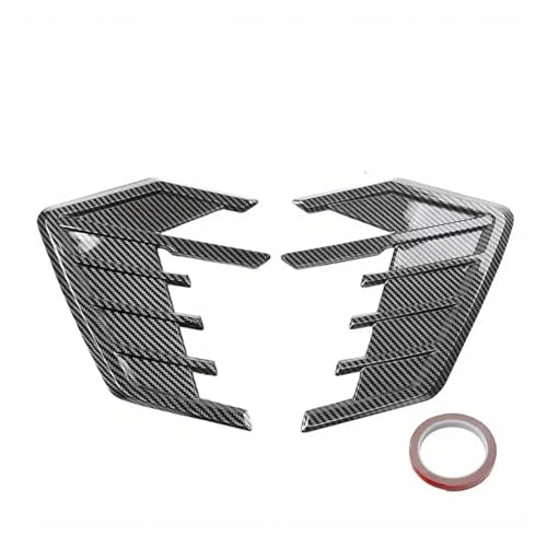 Ouïes de capot look carbone en ABS pour personnalisation de carrosserie automobile