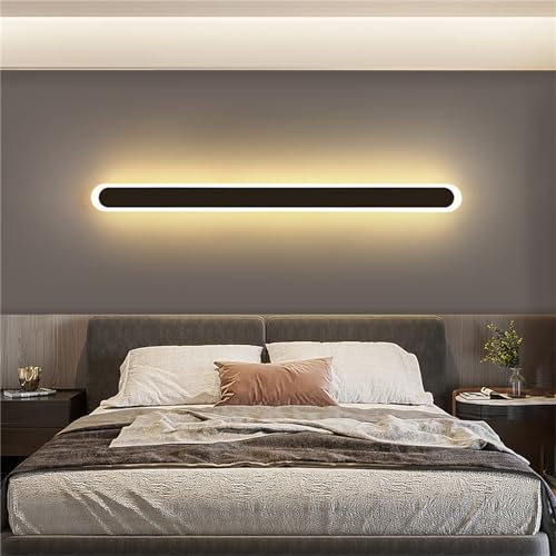 Aplique de pared moderno de diseño largo para crear ambientes acogedores en el dormitorio