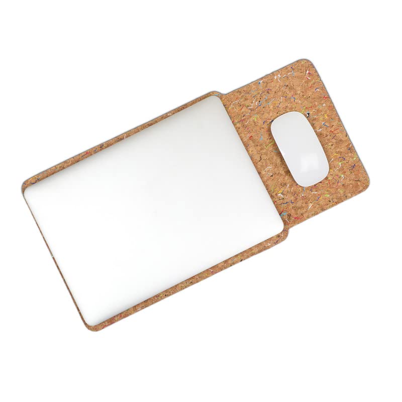 Image of Enthopia MacBook Sleeve Compatible with 2022-2018 MacBook Air 13 A2337 M1 A2179 A1932 / MacBook Pro 13 A2338 M1 A2251 A2289 A2159 A1989 / 14 inch A2442 - Colourful Cork