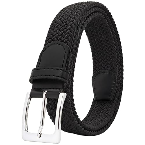 Elastic Braided Belt for Men and Women,Stretchable Adjustable Web Woven Belt for Work,Casual Wear, and Golf