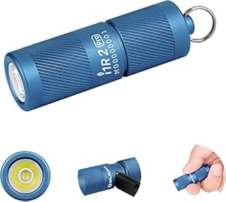 OLIGHT i1R 2 Pro EOS Rechargeable Tiny Keychain Torch 180 Lumens LED Flashlights,Slim Mini Handheld Light,Powered by Rechargeable Battery with Type-C USB Cable for Everyday Carry( Lake Blue )