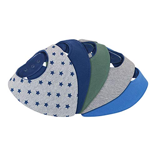 Lilly and Ben® Babetes bebé babete bandana triangular, super absorvente e suave, para dentição saliva baba de bebés e crianças