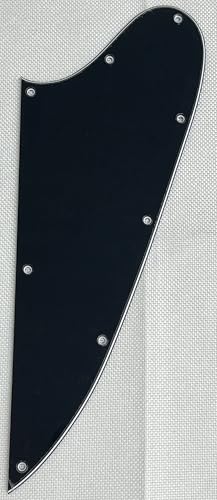 For Fit Gibson Firebird Blank Style Scratch Plate Guitar Pickguard (3 Ply Black)