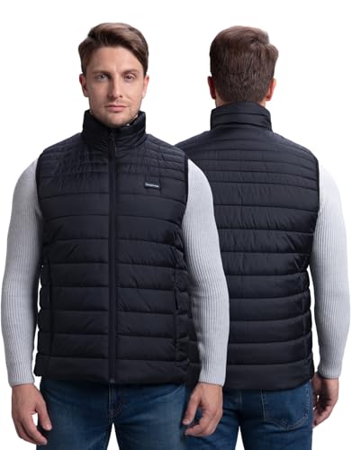 Heated Vest for Men, 9 Heating Zones 12000mAh Battery Pack, Rechargeable Vest Outdoor Hunt Camping Cycling Ski2