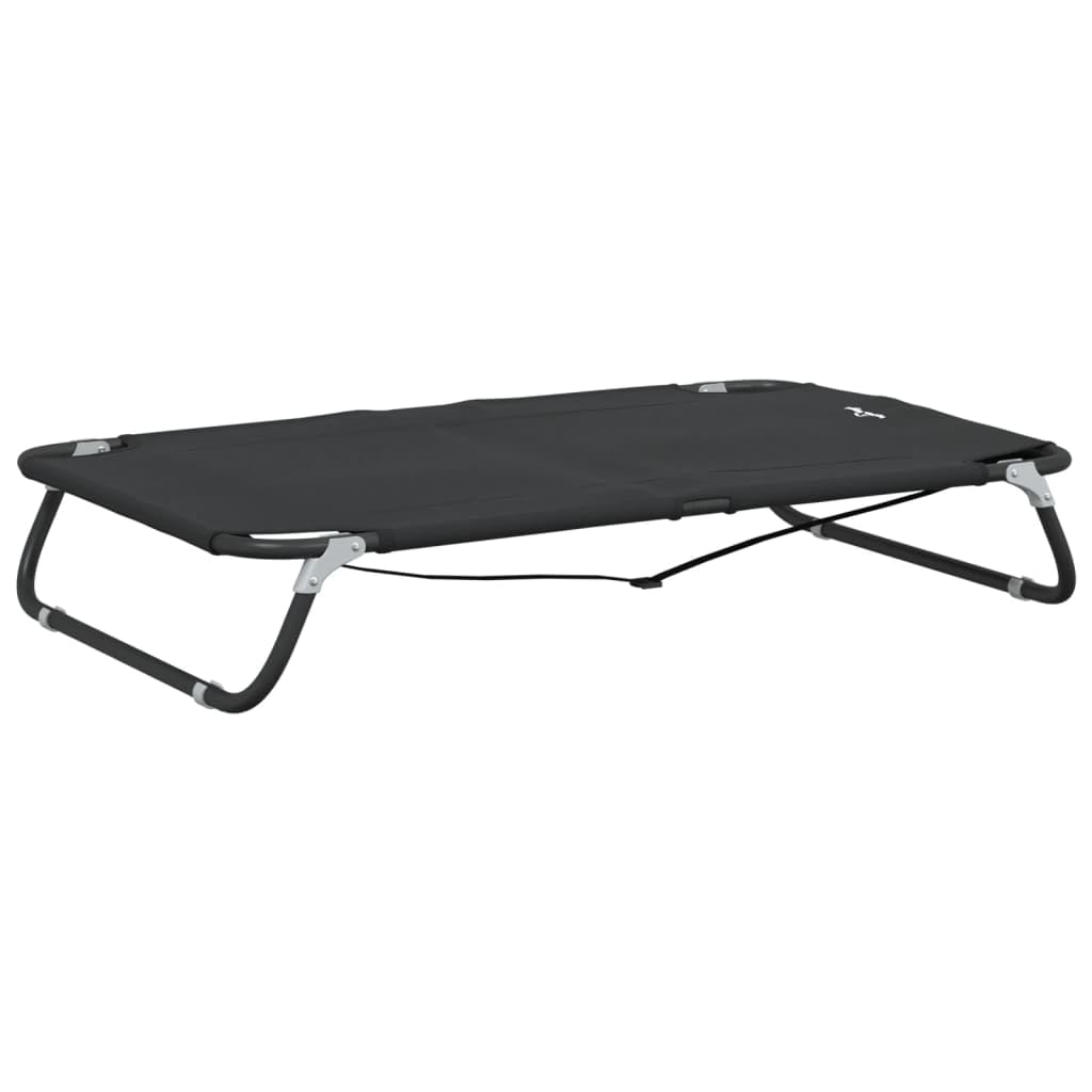 vidaXL Lit pour Chien Pliable Anthracite Tissu Oxford et Acier, canapé pour Chien, canapé pour Chien, Chaise pour Chien