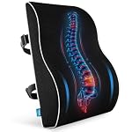 Utopia Bedding Lumbar Support Pillow for Office Chair, Memory Foam, Black