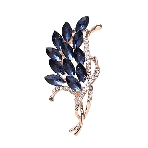 Broche vêtements accessoires en cristal bleu : une idée cadeau d'exception