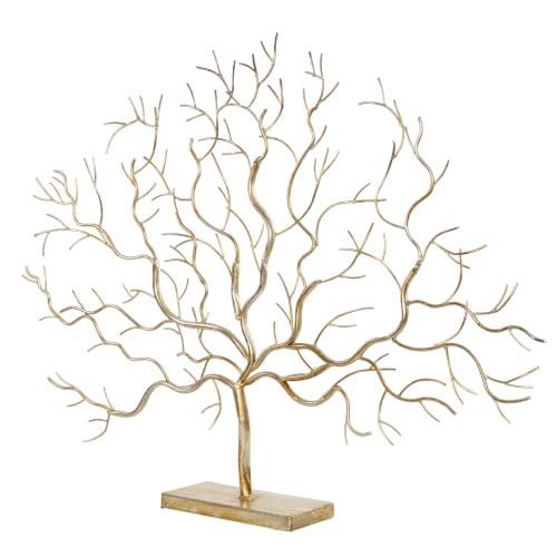 Deco 79 Metal Tree Decorative Sculpture Home Decor Statue, Accent Figurine 32" x 4" x 24", Silver