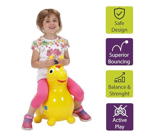 GYMNIC Rody Bounce Horse Yellow - Thumbnail 3