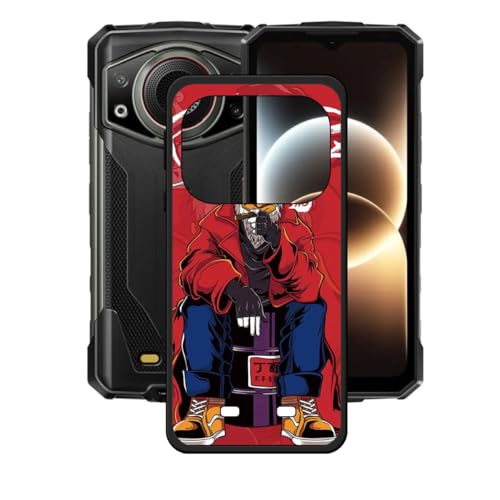 BMPNLSZ �K�pDoogee Fire 7 Ultra�p�ėpTPU�ی�J�o�[�A�t���L�V�u���V���J�Q���C�g�\�t�g�V�F���w�ʕی�J�o�[�K�pDoogee Fire 7 Ultra�p�o���p�[�S���ی�J�o�[(6,6") - WZ14