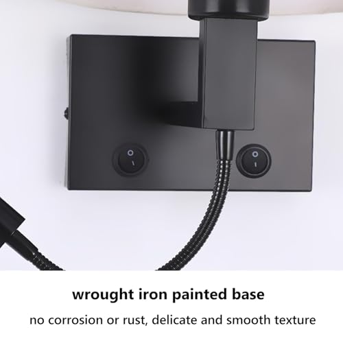 Iluminación de pared para dormitorio y cocinas con aplique negro textil 6