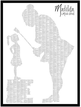 Matilda book on one page- Roald Dahl by Spineless Classics