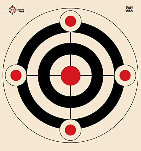 Shooting Range Targets, 50 Target Pack, 10 Targets Of Each Target Design, Silhouette Targets, Rifle, Gun, Pistol, Bb Guns, Airsoft, Pellet Gun, Air Rifle (Sample Pack 6, 50 Target Pack) #TOP1