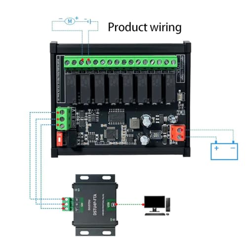 Módulo de control de salida RS485 aislado con alimentación de 12V 4