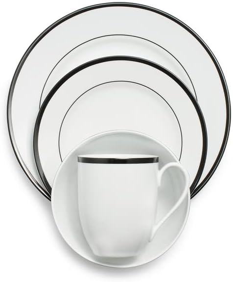 Sur La Table Chez Nous 16-Piece Dinnerware Set, Black