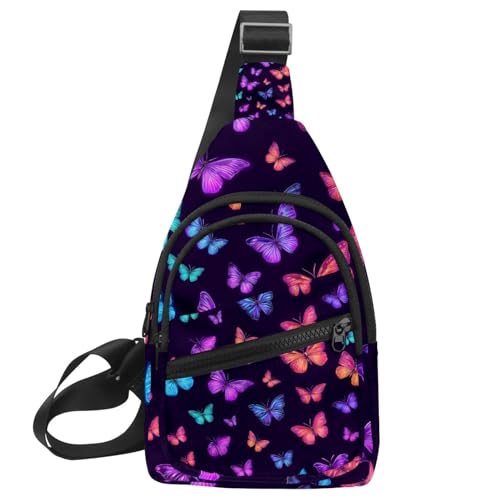 Sac à dos à bandoulière violet taille unique réglable pour sport et voyage homme femme