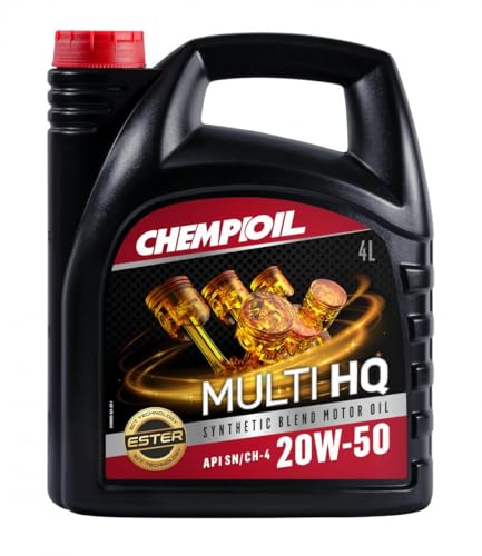 CHEMPIOIL Aceite de motor 20W-50 Multi Aceite para motor API CH-4 SN HQ 4 L