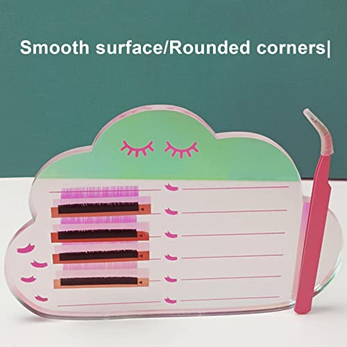 2 Placa de exibição de cílios,Suporte de suporte para enxerto de placa de extensão de cílios com lin