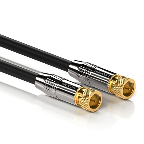 Câble d'antenne SAT deleyCON 20m pour corriger les pertes de signal TV coaxial
