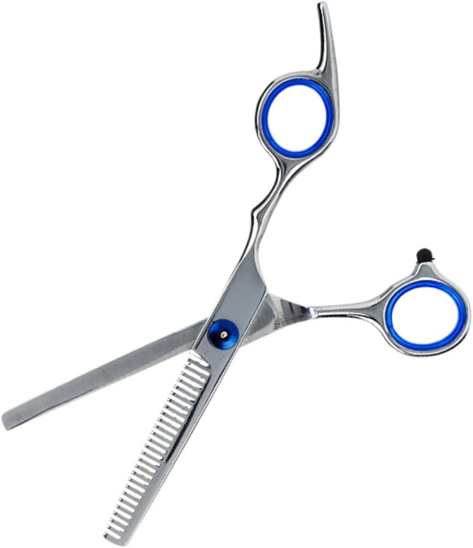 1 Set Hairdressing Scissors Professional Styling Tools for Salon Home Use Includes Straight Teeth Cut Scissors Comb Wipe Cloth Apron Beard Brush Storage Bag