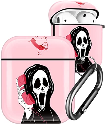 Ulirath Ghost Case For Airpod 2/1 Skull Funny Fun Design Unique Scary Cute For Airpods Air Pods 1St/2Nd Theme Skeleton Cover Cases Skin For Boys Girls Kids #TOP1