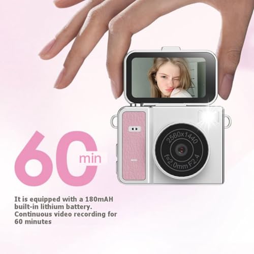 Caméscope gris rétro S162 avec écran rabattable et clé USB 2K - 6