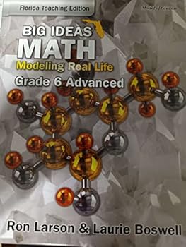 Hardcover Big Ideas Math grade 6 advanced Florida teaching Edition Book