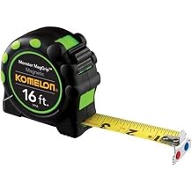 24 Pack Komelon 7116 16' x 1" Monster MagGrip Rubberized Case, Magnetic Tip Tape Measure