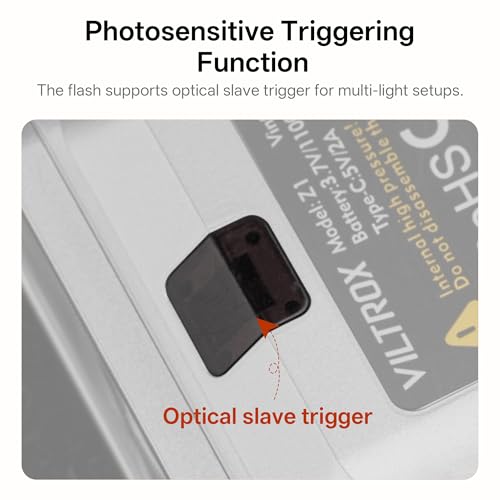 Image of VILTROX Vintage Z1 Retro Camera Flash - Hot Shoe Speedlite for DSLR & Mirrorless Cameras, Type-C Fast Charging, Adjustable Brightness, Detachable Softbox, Portable Photography Lighting