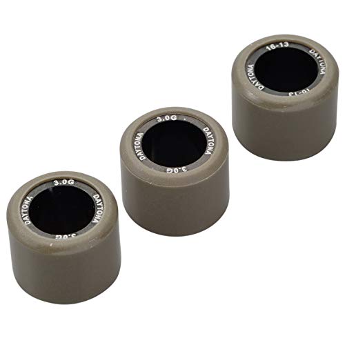 デイトナ バイク用 DWR ウエイトローラー φ16×13mm 3.0g 方向指定なし 3個セット 90412