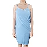 Andux Zone Wearable Badetuch Bademantel Duschtuch Spa Strand Schwimmen Microfaser Weich Saugfähig Handtuch 70cm*140cm DDYJ-01 Weiß MEHRWEG (Blau)