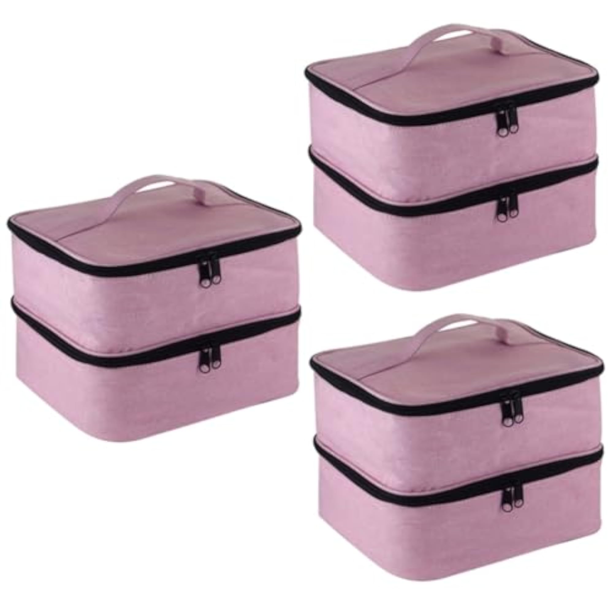 3pcs Nail Polish Storage Box, Traveling Makeup Case