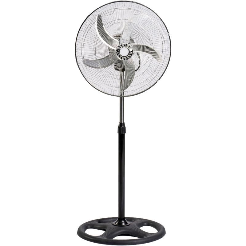 I COUNT CALCOLATRICI Ventilador de pie 55 W 3 velocidades 5 aspas de aluminio, altura regulable de 60 cm a 130 cm, dimensiones 51 x 61 x 15 cm