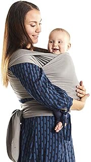 Boba Wrap Baby Carrier, Black - Original Stretchy Infant Sling, Perfect for Newborn Babies and Children up to 35 lbs