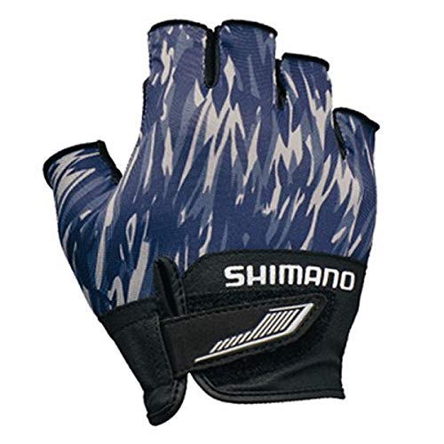 シマノ(SHIMANO) 3D・アドバンスグローブ5 ネイビーグラスカモ XS GL-022S 釣り 手袋