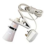 ProfitPlanet Get the door, It's ProfitPlanet Clip Desk Lamp Clamp LED Bayonet Bulb Plant Light Holder 2M Cable Portable Socket UK Plug Reading Light for Bedside Offices Garages Kitchens