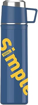 Insulated Stainless Steel Water Bottle with Convenient Carrying Handle for Sports and Travel, 28.2-OunceColorBlue