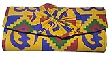 AFRICAN PRINT PURSE CLUTCH MULTICOLOR HAND MADE TRIBAL PURSE. (Multicolor 3)
