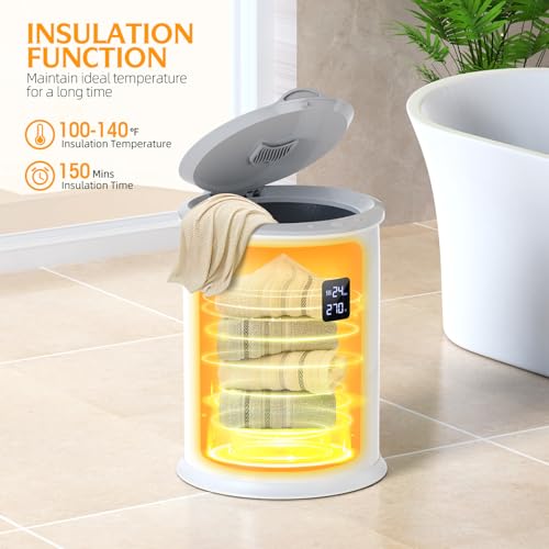 Luxury Large Towel Warmer for Bathroom with Timer and LED Display